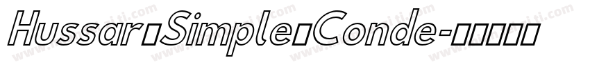Hussar Simple Conde字体转换